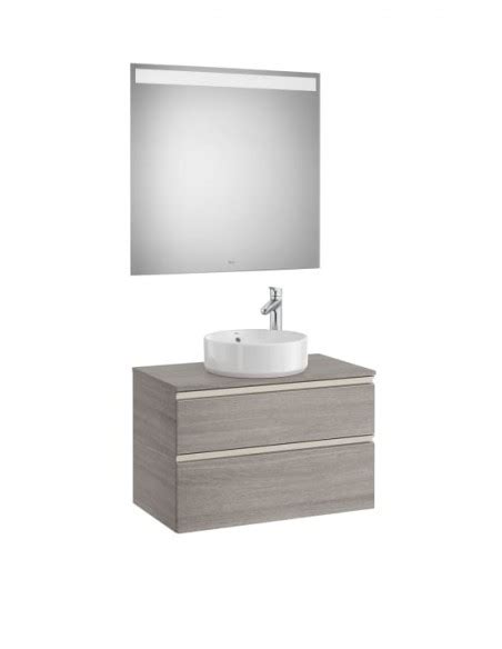 Pack Lavabo De Sobreencimera Roca The Gap Cajones Blanco Mate