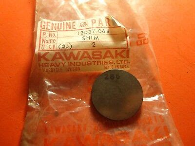 Nos New Oem Original Kawasaki Kz Shim T Ebay