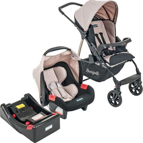 Carrinho de Bebê Travel System Burigotto Ecco Cappuccino Base