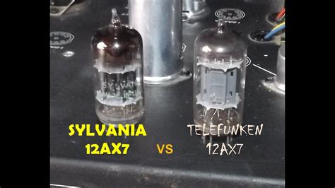 Sylvania Black Plate 12AX7 Vs Telefunken 12AX7 Tube Tone Comparison