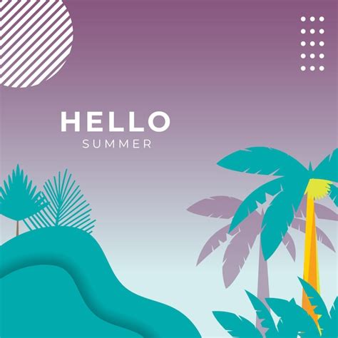 Premium Vector Summer Social Media Banner With Flowers And Tropical Summer Leaf Instagram