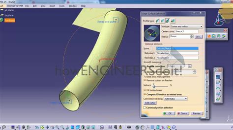 4 3 Features In Surface Toolbar P2 Top Catia V5 Tutorials Training Videos Youtube