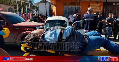 Hoy Tamaulipas Ebrio Provoca Choque Y Deja A Una Mujer Herida En