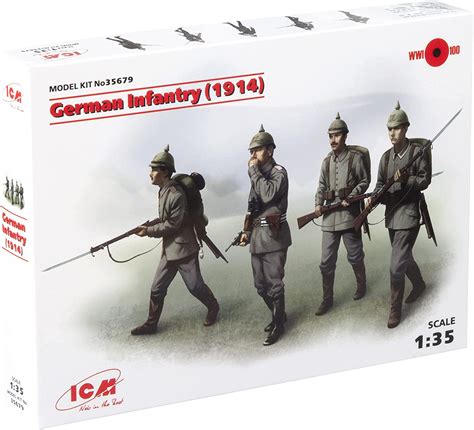 Icm German Infantry X Figures Figure Model Kit