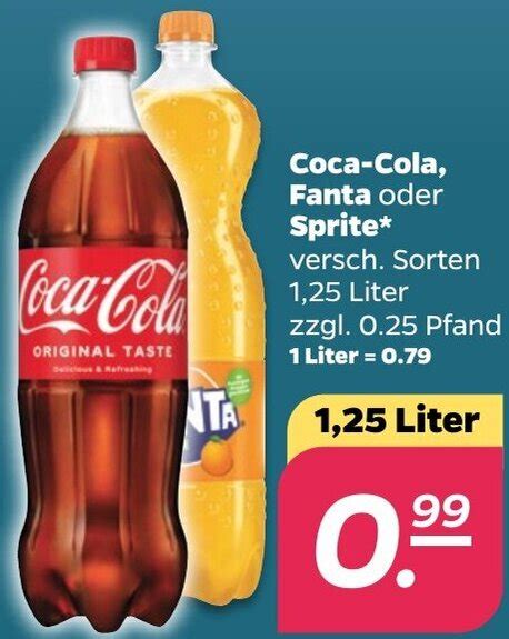 Coca Cola Fanta Oder Sprite 1 25 Liter Angebot Bei NETTO