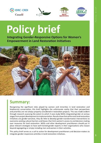 Integrating Gender Responsive Options For Womens Empowerment In Land