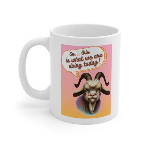 Goat Coffee Mug Funny Goat Lover T Farmer Cup Farming Cute Pet