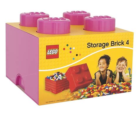 LEGO Rangements 40031739 Pas Cher Brique De Rangement Rose 4 Plots