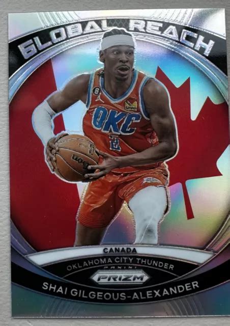 Panini Prizm Global Reach Argento Shai Gilgeous Alexander