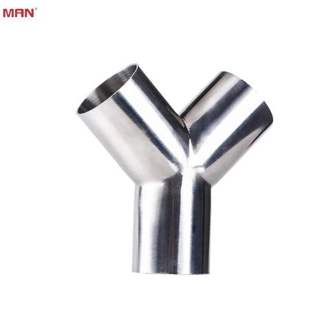 Sanitary Stainless Steel L Pipe Fitting Y Type Welded Tee Pipe