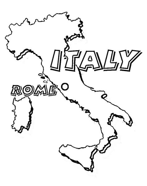 Map Of Italy Coloring Page Coloring Pages Porn Sex Picture