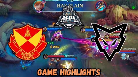 Red Giants Esports VS Team Lunatix Game Highlights MPL MY S12 YouTube