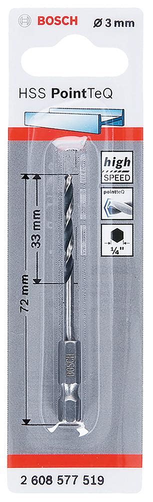 Mm X Mm Hss Twist Pointteq Drill Bit With Hex Shank Bosch