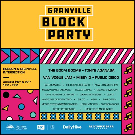 Granville Block Party Downtown Van