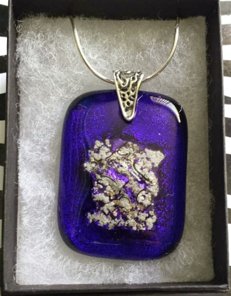 Cremation Glass Jewelry Keepsake Ashes