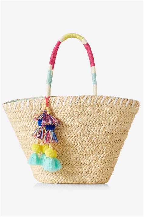 10 Straw Beach Bags To Tote On Your Spring Break Getaway Straw Beach