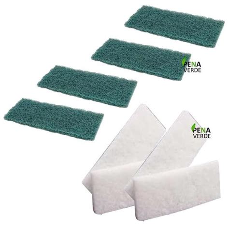 Kit Fibra Verde Fibras Branca Limpeza Geral Sint Ticas Maxitex