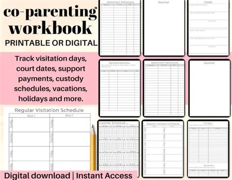 Co Parenting Etsy De Worksheets Library