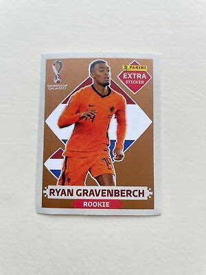 PANINI QATAR 2022 World Cup Extra Sticker Ryan Gravenberch Rookie 3 20