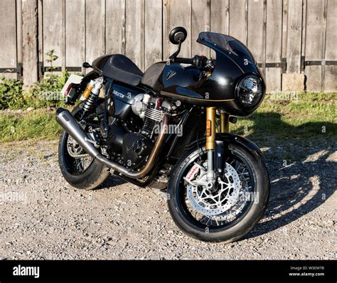 Triumph Thruxton Tfc Stock Photo Alamy