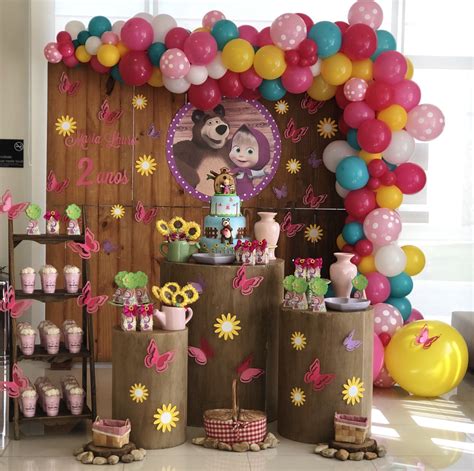 Aniversário Masha E Urso - Decoração para Festa de Aniversário Masha e o Urso | Marsha e o urso ...