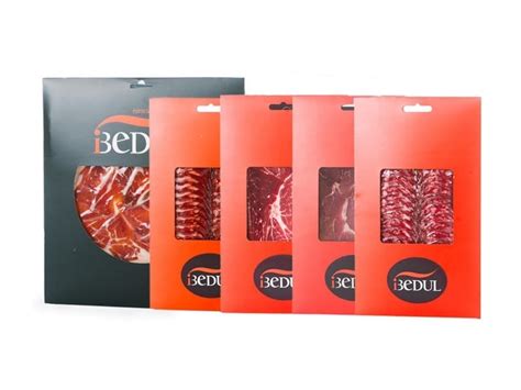 Chorizo Iberico Extra Cular Gesneden Lonchas Met Plastic Seperatie