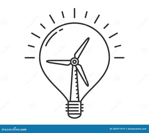 Wind Energy Concept Stock Illustration Illustration Of Save 269471919