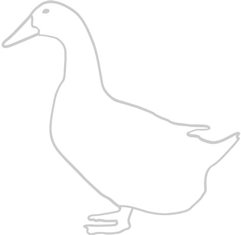 Duck outline 36630854 Vector Art at Vecteezy