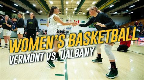 Womens Basketball Vermont Vs Ualbany 2120 Youtube