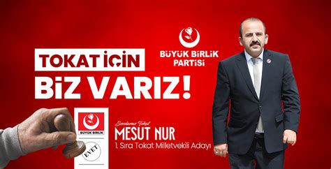 Büyük Birlik Partisi Tokat Milletvekili Adayı Mesut Nur Tokat İçin Biz