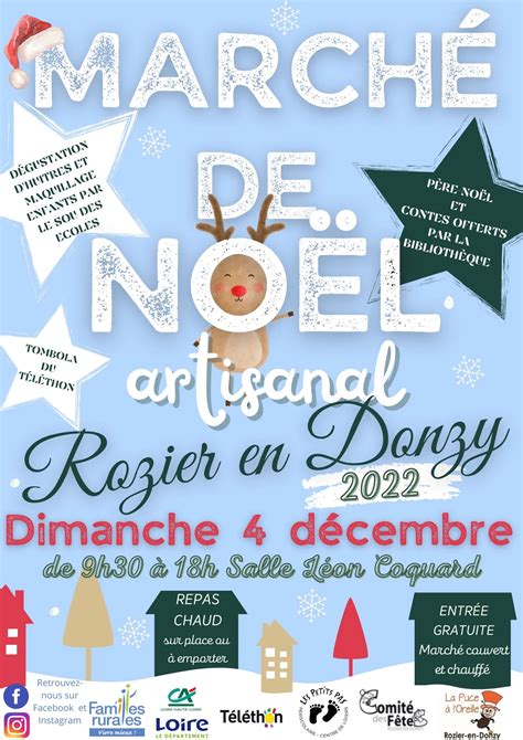 Marché de Noel artisanal à Rozier en Donzy