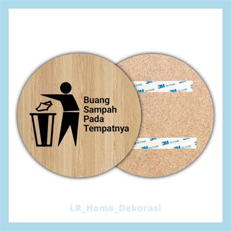 Jual Sign Buang Sampah Pada Tempatnya Papan Tanda Buang Sampah