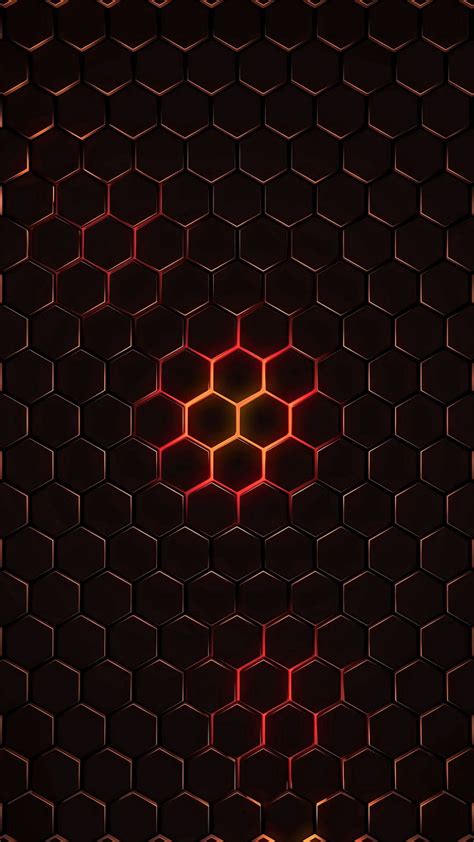 Honeycomb Cells Hexagons Dark Abstract Hd Phone Wallpaper Peakpx