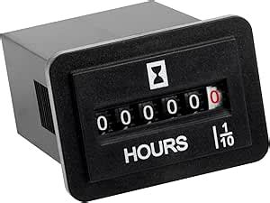 Runleader Mechanical Hour Meter For Maintenance Volt DC 6V To 80V For