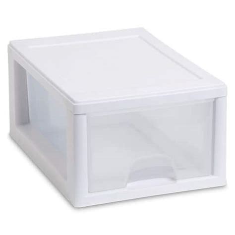 Buy Small Box 6 Qt Modular Stacking Storage Drawer Container Closet 6