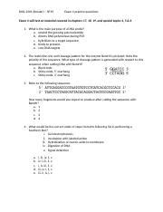 Biol Exam Practice Questions Docx Biol Kessler Sp Exam