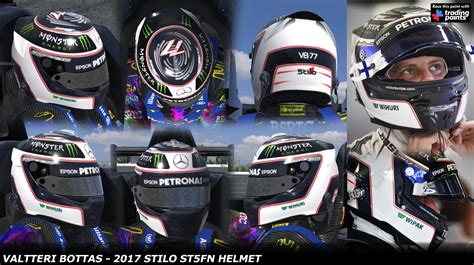 Valtteri Bottas 2017 Helmet by George Simmons - Trading Paints