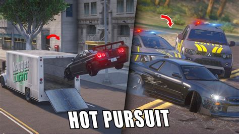 HOT PURSUIT AKSI EPIC BRIAN BUAT POLISI KEWALAHAN SKEMA EPIC PURSUIT GTA ROLEPLAY