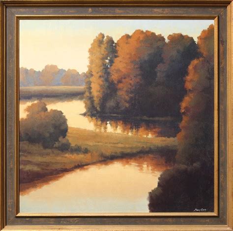 Painting, Autumn River Landscape