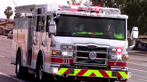 Mesa Firemedical Dept New Engine 211 Responding Youtube