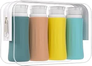 Amazon DEPOZA 4 Pack Travel Size Toiletries Containers Sets TSA