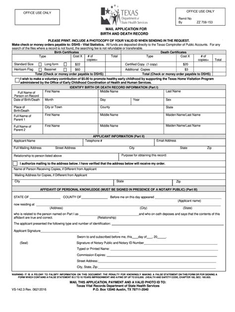 Fillable Online Application For Amended Birth Certificate Based On A