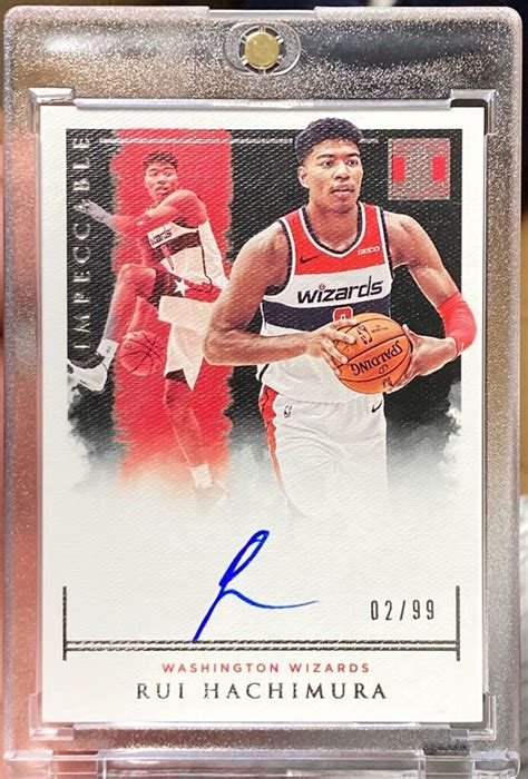 Rc Rui Hachimura Panini Nba Rookie Auto Card