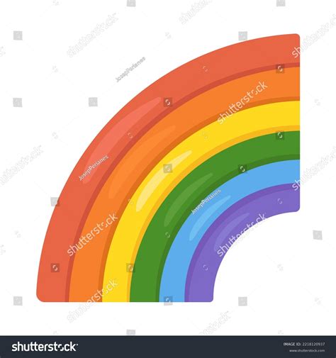 Rainbow Sign Emoji Icon Illustration Colorful Stock Vector Royalty