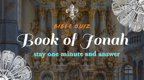 Bible Quiz Book Of Jonah Christians Spiritual Awakening YouTube