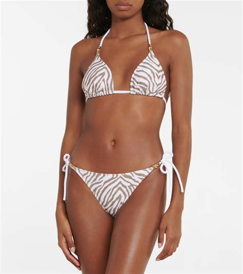 Heidi Klein St Tropez Zebra Print Bikini Bottoms Heidi Klein