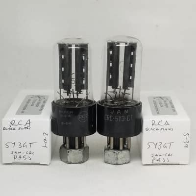 Rca Y Gt Rectifier Tubes Matched Pair Nos Testing Reverb