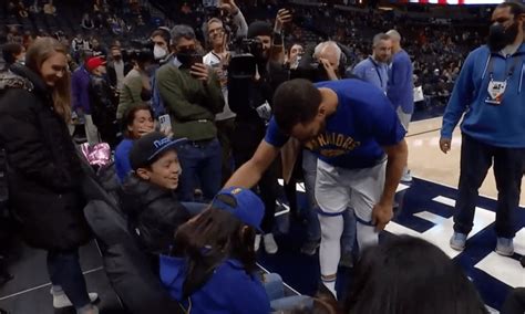 Steph Curry surprised a devastated fan who didn’t get to see him play