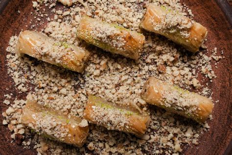 Concepto Turco De Los Pasteles Del Baklava De La Comida Foto De Archivo