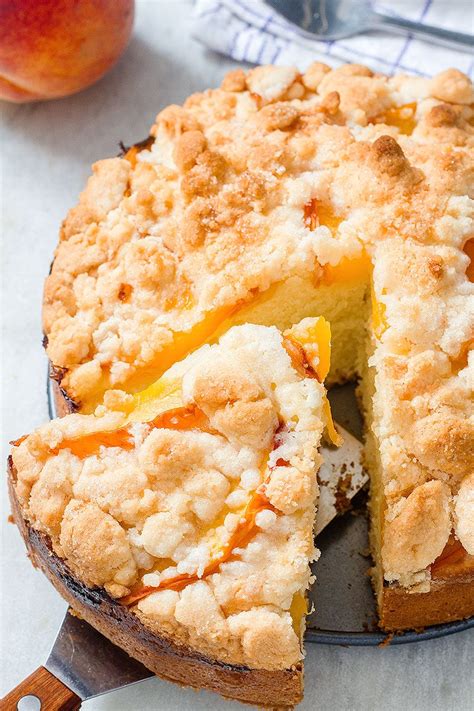 Peach Crumble Cake Recipe Eatwell